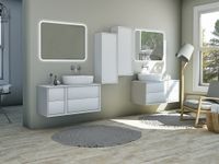 Товар: Шкафчик подвесной совместимый с базой под раковину CEZARES BELLAGIO Bianco opaco арт-54717 - фото 4 Шкафчик подвесной совместимый с базой под раковину CEZARES BELLAGIO Bianco opaco арт-54717 — фото 4, Шкафы для ванной