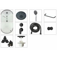 Душевая кабина Melodia della vita Jive BLack 90x90 без гидромассажа арт-MB02008 — фото 5, Душевые кабины