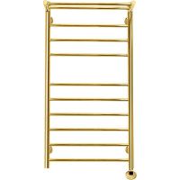 Электрический полотенцесушитель Domoterm Медея с/п П10 500x1000 ER с полкой Золото арт-Медеяс/пП10500x1000ERзолото — фото 1, Электрические полотенцесушители