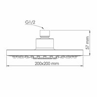 Верхняя душевая насадка арт-A028 — фото 2, Верхние души