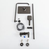 Душевая стойка со смесителем и изливом CEZARES арт-LINER-CVD-GM — фото 9, Душевые стойки