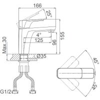 Смеситель для раковины D&K Berlin Technische Черный матовый арт-DA1432125 — фото 2, Смесители для раковины