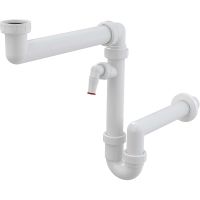 Сифон для кухонной мойки Alcaplast Белый арт-A872P — фото 1, Сифоны для кухонной мойки