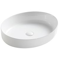 Раковина-чаша Ceramicanova Element 55 Белая арт-CN5002 — фото 1, Раковины накладные