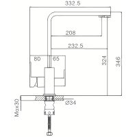 Смеситель для кухни Haiba Черный матовый арт-HB76803-7 — фото 2, Смесители для кухни