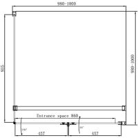 Товар: Душевой уголок Ambassador Diamond 100х100 профиль Хром стекло прозрачное арт-12011106R - фото 13 Душевой уголок Ambassador Diamond 100х100 профиль Хром стекло прозрачное арт-12011106R — фото 13, Квадратные душевые уголки