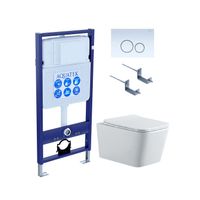 Комплект AQUATEK ЛИБРА N KDI15(рама AQUATEK Standard INS-0000012 с клавишей KDI-0000015 и крепежом K арт-SET AQUATEK ЛИБРА N KDI15 — фото 1, Комплекты унитаз + инсталляция