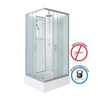 Душевая кабина Niagara Classic NG-33084-14QBKT (100х80х210) средний поддон(26см),стекло матовое,4 ме арт-330844QBKT — фото 3, Душевые кабины