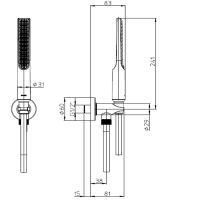 Товар: Душевой гарнитур Bossini Apice Хром арт-CE3004C.030 - фото 4 Душевой гарнитур Bossini Apice Хром арт-CE3004C.030 — фото 4, Душевые гарнитуры на держателе