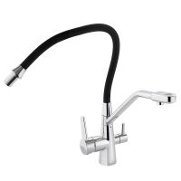 Смеситель для кухни Haiba Хром Черный арт-HB76855 — фото 6, Смесители для кухни