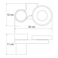 Berkel K- Держатель стакана и мыльницы арт-6826 — фото 4, Прочие аксессуары и комплектующие