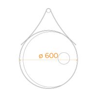 Зеркало с LED-подсветкой RGW MR-01 60*60/Черный арт-72440301-04 — фото 3, Зеркала в ванную комнату