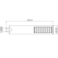Товар: Душевая лейка Bossini Flat One Черный матовый арт-B00270.073 - фото 2 Душевая лейка Bossini Flat One Черный матовый арт-B00270.073 — фото 2, Лейки для душа