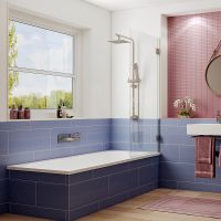 Товар: Шторка на ванну Ambassador Bath Screens 70х140 профиль Хром стекло CrystalPure арт-16041101 - фото 4 Шторка на ванну Ambassador Bath Screens 70х140 профиль Хром стекло CrystalPure арт-16041101 — фото 4, Шторки для ванной распашные