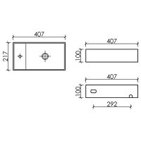 Раковина Ceramicanova Element 41 R Темный антрацит матовый арт-CN6051RMDH — фото 8, Мини-раковины