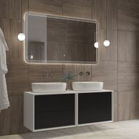 Зеркало Cezares арт-CZR-SPC-DUET-1400-800-LED-TCH — фото 2, Зеркала в ванную комнату