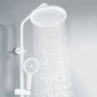 Душевая система Rose R39C Белая матовая арт-R3936C — фото 9, Душевые стойки