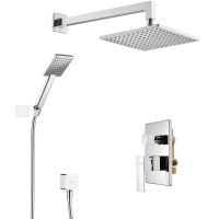 Душевая система Swedbe Platta Хром арт-5540 — фото 1, Встраиваемые душевые комплекты