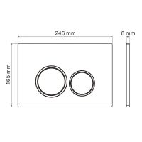 Клавиша смыва Iberica Blanca Esti-O Хром глянцевый арт-IB.B082.003.002 — фото 4, Кнопки смыва