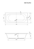 Акриловая ванна CEZARES METAURO-180-80-41-W37 арт-METAURO-180-80-42-W37 — фото 3, Акриловые ванны