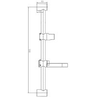 Душевая штанга Haiba Хром арт-HB8005 — фото 2, Штанги для душа
