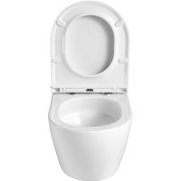 Товар: Унитаз Azario Grado подвесной Белый с сиденьем Микролифт арт-AZ-0046-UQ3 - фото 4 Унитаз Azario Grado подвесной Белый с сиденьем Микролифт арт-AZ-0046-UQ3 — фото 4, Подвесные унитазы