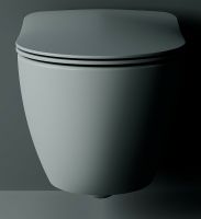 Унитаз Creavit Free подвесной Холодный серый матовый без сиденья арт-FE322-11CG00E-0000 — фото 4, Подвесные унитазы