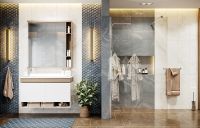 Душевая перегородка Ambassador Walk-in 90х200 профиль Хром стекло прозрачное арт-15031101 — фото 7, Душевые перегородки