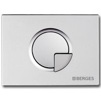 Клавиша смыва Berges Novum R2 Хром матовый арт-040022 — фото 1, Кнопки смыва