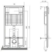 Инсталляция Bettoserb Sava Fix Slim для унитаза без клавиши смыва арт-40006456 — фото 2, Инсталляции для унитазов