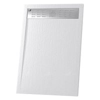 Душевой поддон  80*140*3 RGW STM-148W Белый/Прямоуг  Каменный (решётка хром) арт-14202814-01 — фото 1, Душевые поддоны из искусственного камня