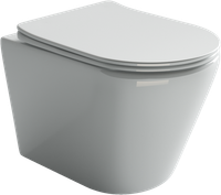 Унитаз Ceramicanova Highlight Rimless подвесной с сиденьем Микролифт арт-CN1804 — фото 7, Подвесные унитазы