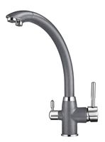 Granula- (ЧЁРНО-СЕРЫЙ), СМЕСИТЕЛЬ КУХОННЫЙ арт-2167, ГРАФИТ — фото 2, Смесители для кухни