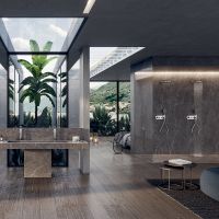 Душевая система Bossini Apice с термостатом Хром арт-L10505.030 — фото 9, Душевые стойки