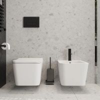 Биде Aqueduto Macio подвесное Белое глянцевое арт-MAC0310 — фото 3, Биде подвесные