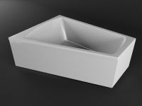 Акриловая ванна Vayer Trinity 160x120 L без гидромассажа арт-Гл000008156 — фото 3, Акриловые ванны