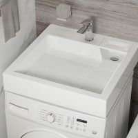 Раковина Reflection Sigma 60 на стиральную машину Белая арт-RX6060SI — фото 3, Раковины на стиральную машину