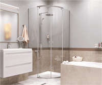 Leine Душевой уголок арт-35P01 — фото 8, Душевые уголки четверть круга