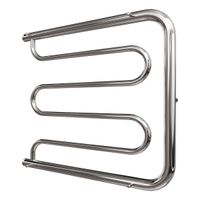 Водяной полотенцесушитель Point Фокстрот 600x700 с полкой Хром арт-PN25667P — фото 4, Водяные полотенцесушители