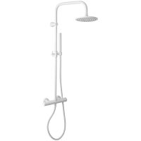 Душевая система Remer Elegance с термостатом Белая матовая арт-EQ32X7MMM20BO — фото 1, Душевые стойки