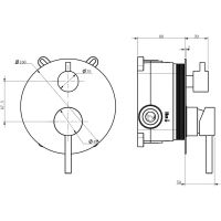 Душевая система Milacio Ultra Нержавеющая сталь арт-MCU.150.SS — фото 12, Встраиваемые душевые комплекты