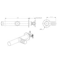 Смеситель для раковины Bronze de Luxe Liberty Черный матовый арт-301B — фото 2, Смесители для раковины