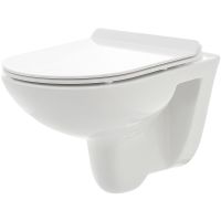 Унитаз AQUAme подвесной Белый глянец с сиденьем Микролифт арт-AQM2008 — фото 1, Подвесные унитазы