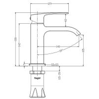 Смеситель для раковины Raglo Графит матовый арт-R02.10.09 — фото 4, Смесители для раковины