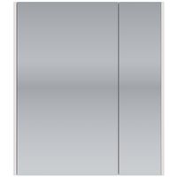 Шкаф зеркальный PRIME, 60 см, 2 дверцы, 2 стеклянные полки, белый арт-99.9304 — фото 4, Зеркальные шкафы в ванную