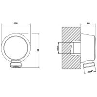 Шланговое подключение Gessi Emporio Shower Никель брашированный арт-47269#149 — фото 2, Шланговые подключения