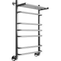 Водяной полотенцесушитель Маргроид Вид 9 800x500 с полкой Хром арт-09-8050-002 — фото 1, Водяные полотенцесушители