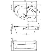 Акриловая ванна Kolpa San Lulu 170х110 L без гидромассажа арт-597360 — фото 2, Акриловые ванны