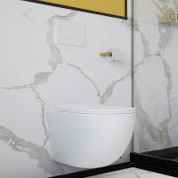 Товар: Унитаз Aqueduto Ovo подвесной Белый матовый с сиденьем Микролифт арт-OVO0120 - фото 9 Унитаз Aqueduto Ovo подвесной Белый матовый с сиденьем Микролифт арт-OVO0120 — фото 9, Подвесные унитазы