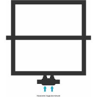 Водяной полотенцесушитель Сунержа Штиль EU50+ 530х530 Хром арт-00-0256-5353 — фото 3, Водяные полотенцесушители